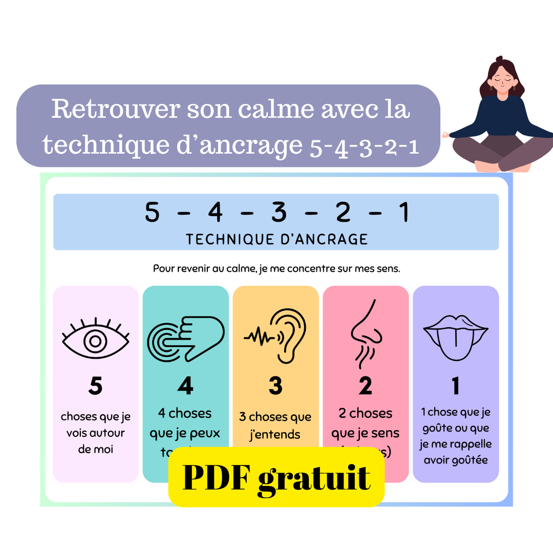 Retrouver son calme avec la technique d’ancrage 5-4-3-2-1
