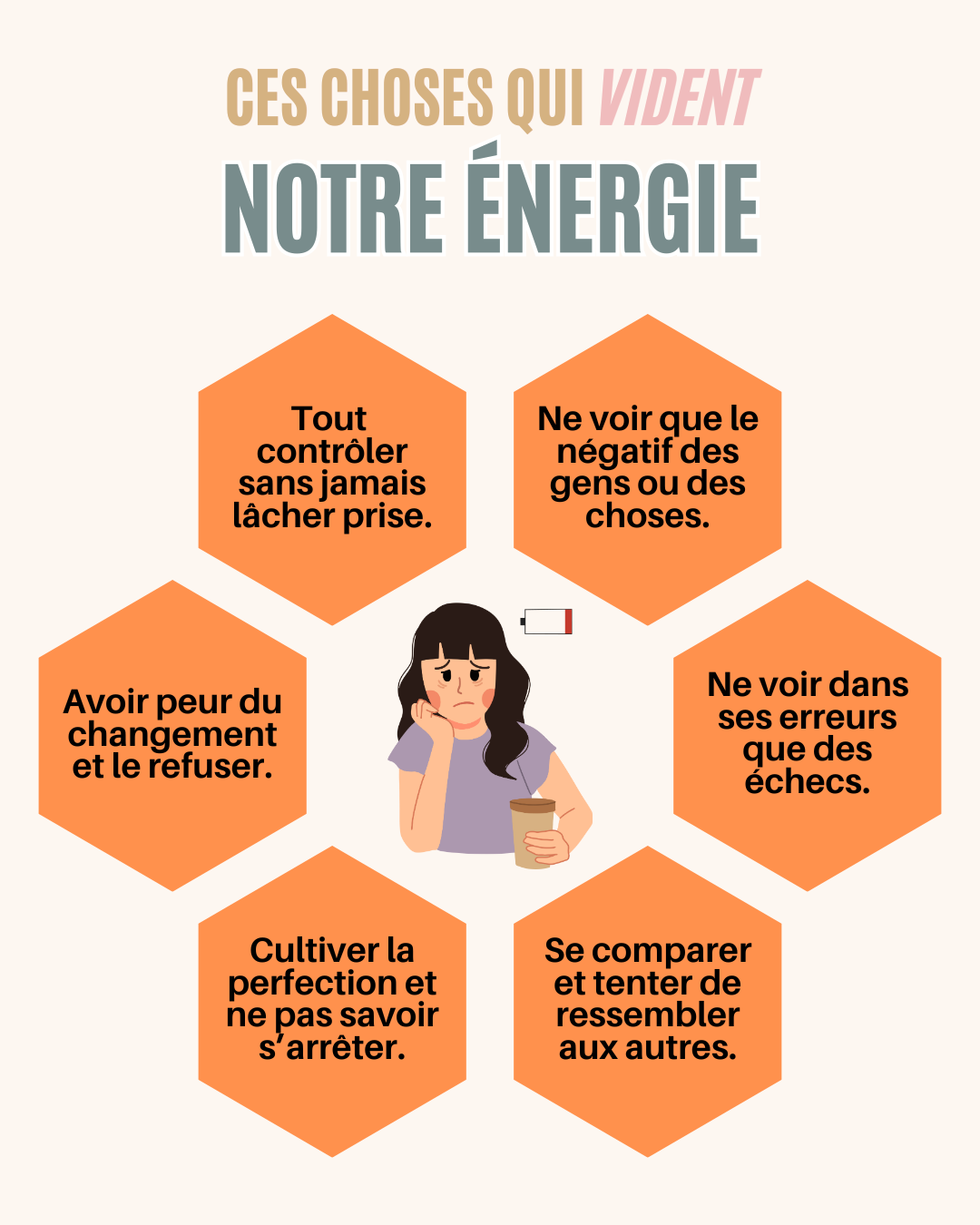 Ces choses qui vident notre énergie (et comment s’en libérer)